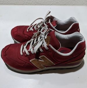 New Balance 574 Backpack Burgundy - Size 9